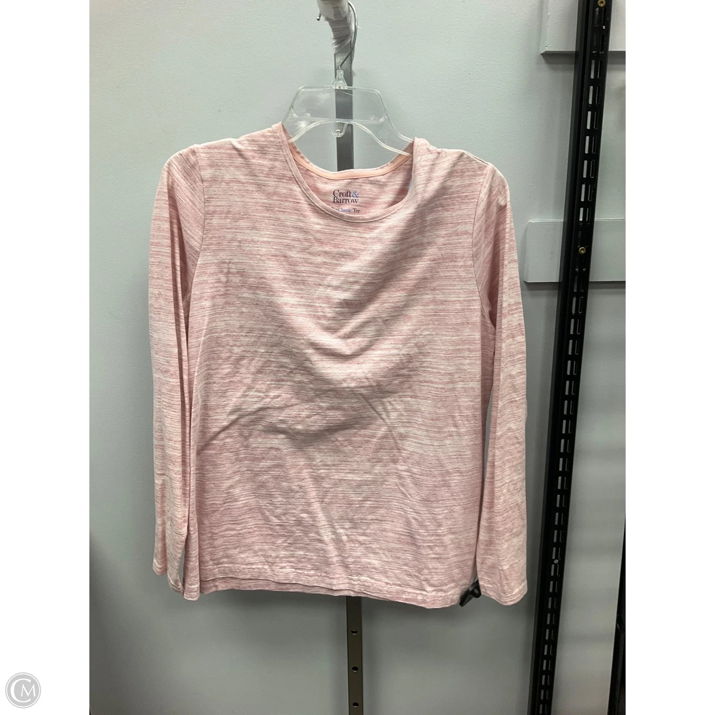 Top Long Sleeve By Croft And Barrow In Pink, Size: L