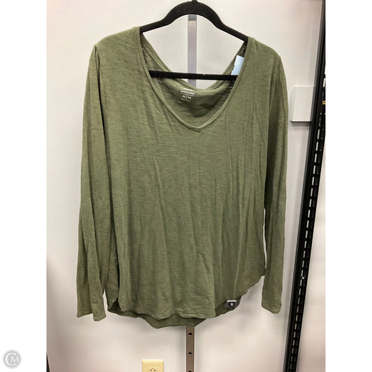 Top Long Sleeve Basic By Old Navy In Green, Size: Xl