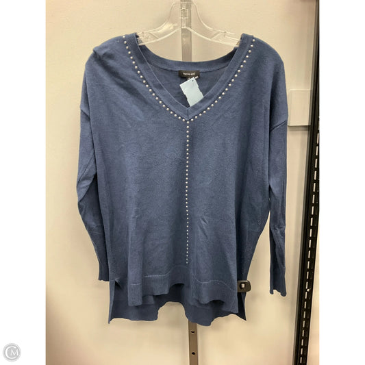 Top Long Sleeve By Verve Ami In Blue, Size: S