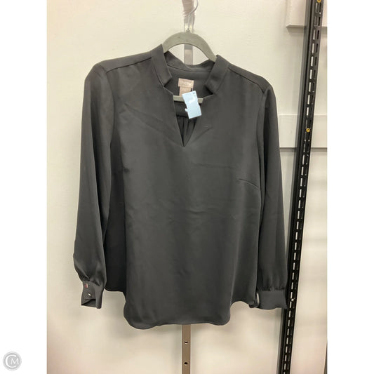 Top Long Sleeve By Chicos In Black, Size: S