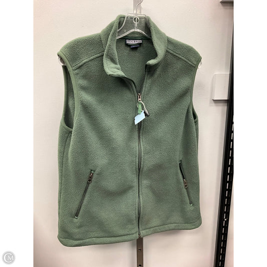 Vest Fleece By Lands End In Green, Size: M