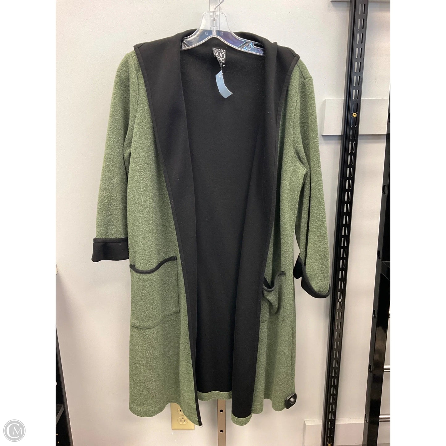 Sweater Cardigan By Clara Sun Woo In Green, Size: S