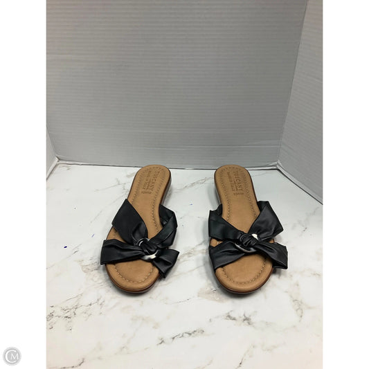 Sandals Heels Wedge By Easy Street In Black, Size: 10