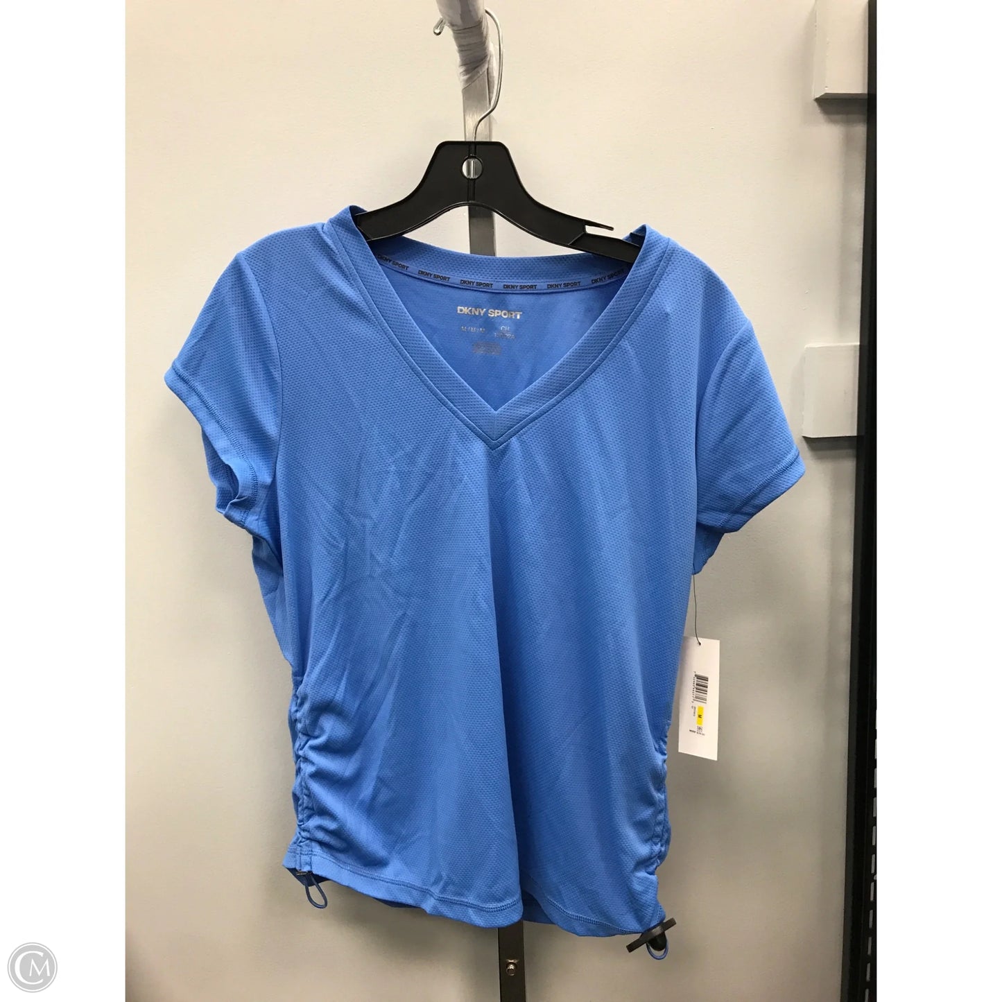 Athletic Top Short Sleeve By Dkny In Blue, Size: M