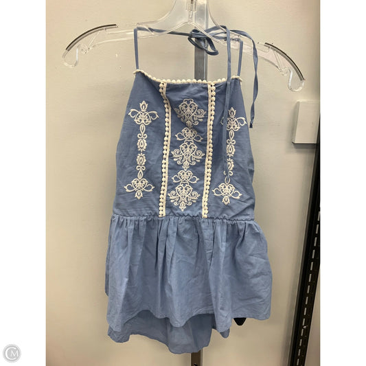 Top Sleeveless By Mi Ami In Blue, Size: L