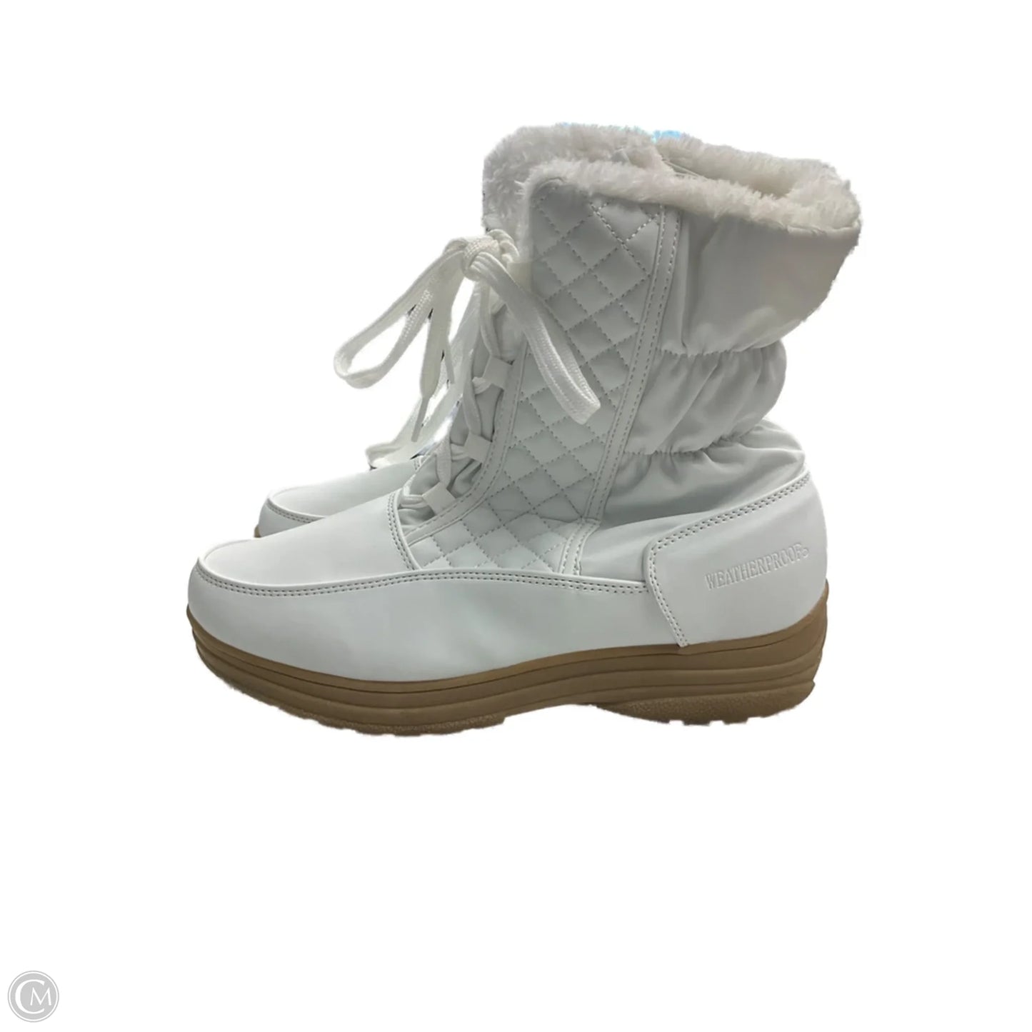 Boots Ankle Flats By Weatherproof In White, Size: 10