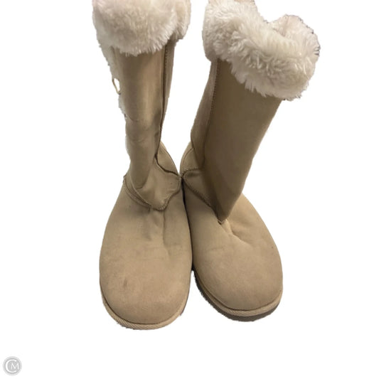 Boots Mid-calf Flats By Airwalk In Tan, Size: 11