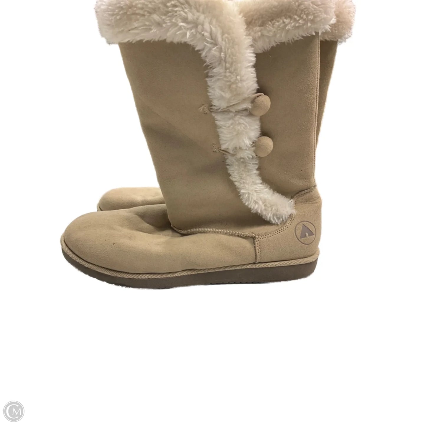 Boots Mid-calf Flats By Airwalk In Tan, Size: 11
