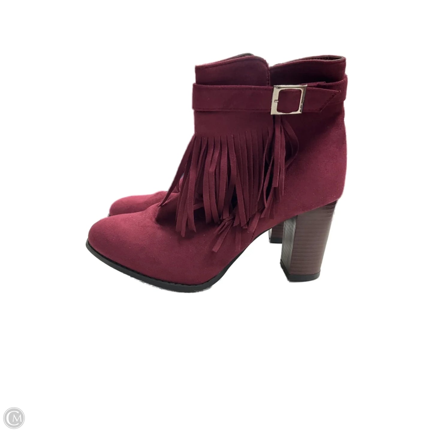 Boots Ankle Heels By Venus In Pink, Size: 10