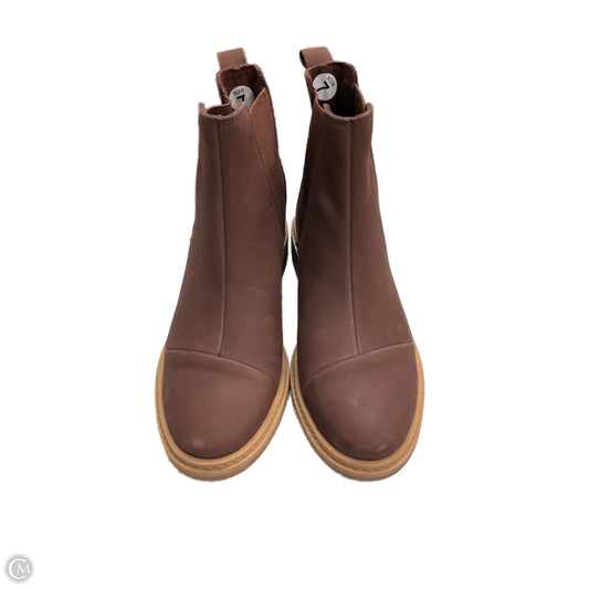 Boots Ankle Flats By Toms In Brown, Size: 7