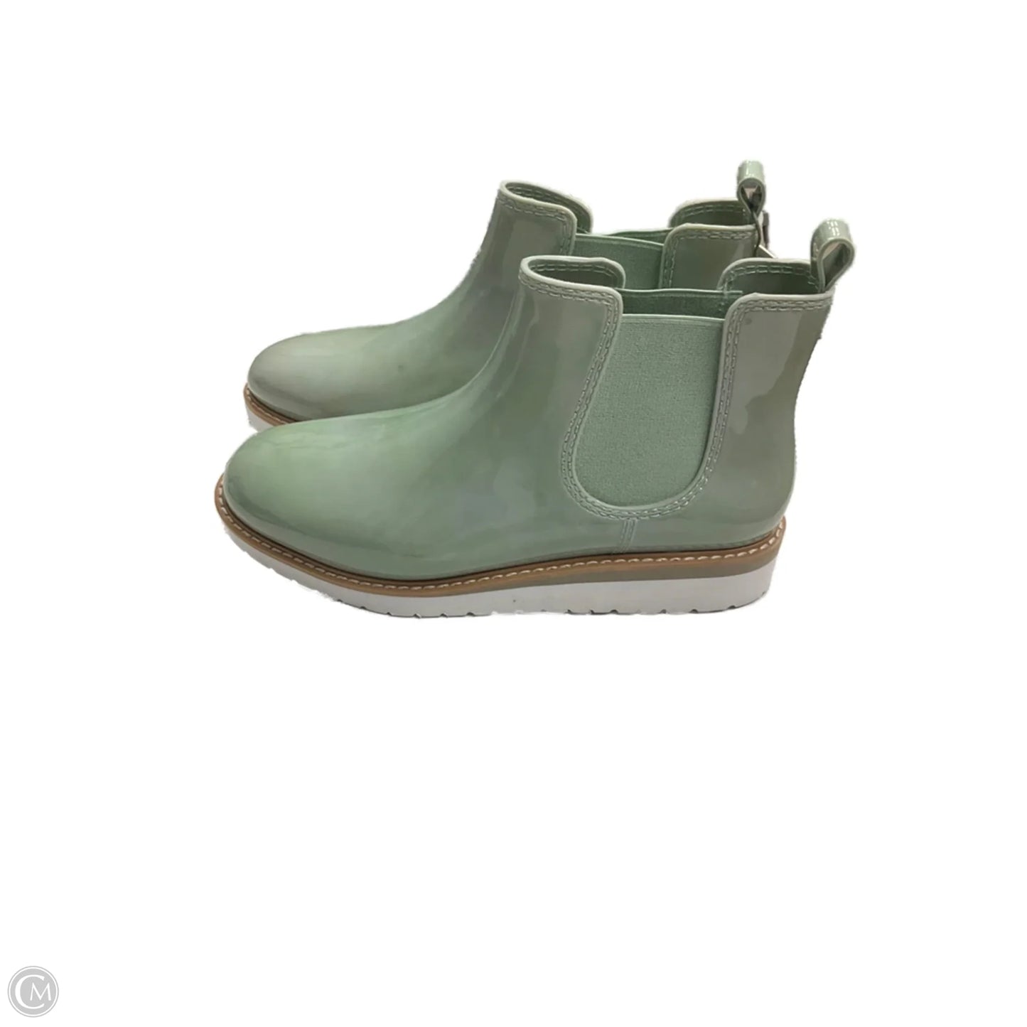 Boots Rain By Clothes Mentor In Green, Size: 10
