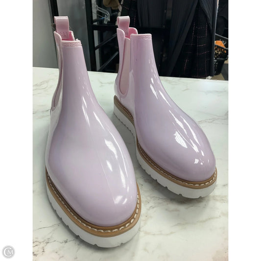 Boots Rain By Clothes Mentor In Pink, Size: 10