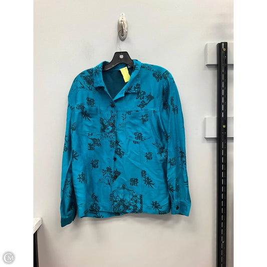 Top Long Sleeve By Chicos In Blue, Size: S