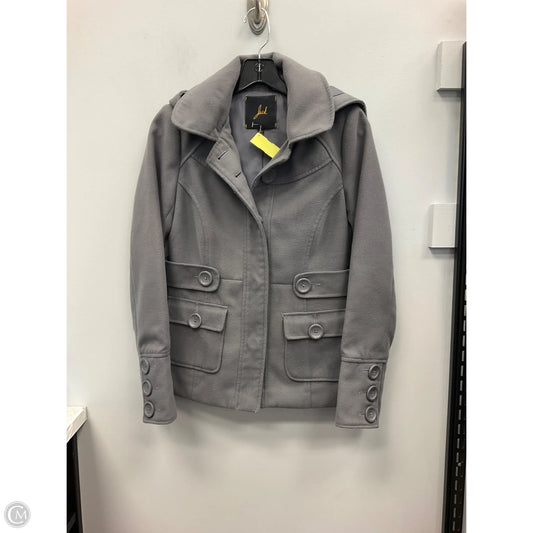 Coat Parka By Jack In Grey, Size: S