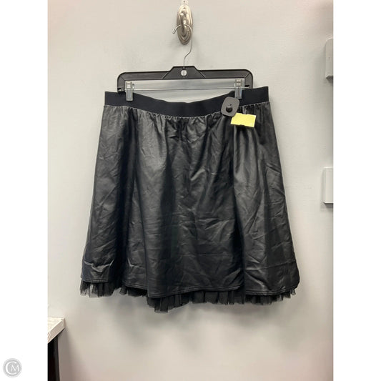 Skirt Maxi By Forever 21 In Black, Size: 2x