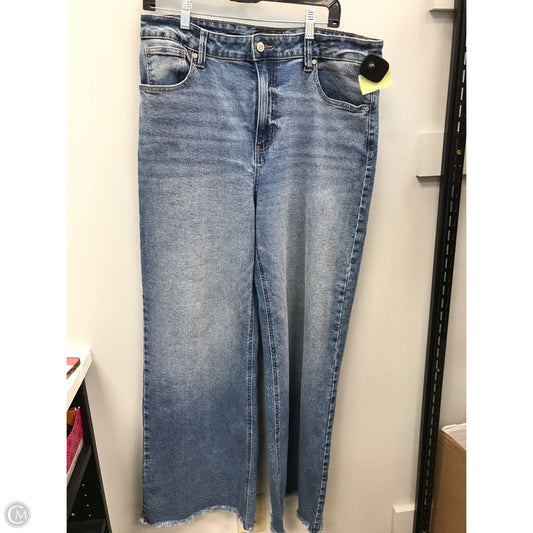 Jeans Wide Leg By Rachel Roy In Blue Denim, Size: 14