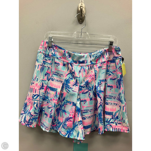 Skort Designer By Lilly Pulitzer In Blue & Pink, Size: 12