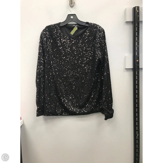 Top Long Sleeve By Talbots In Black, Size: M
