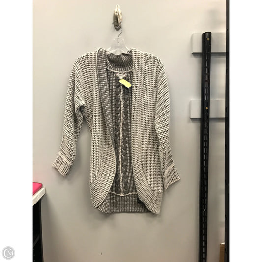 Sweater Cardigan By Pink Rose In Grey, Size: Xs