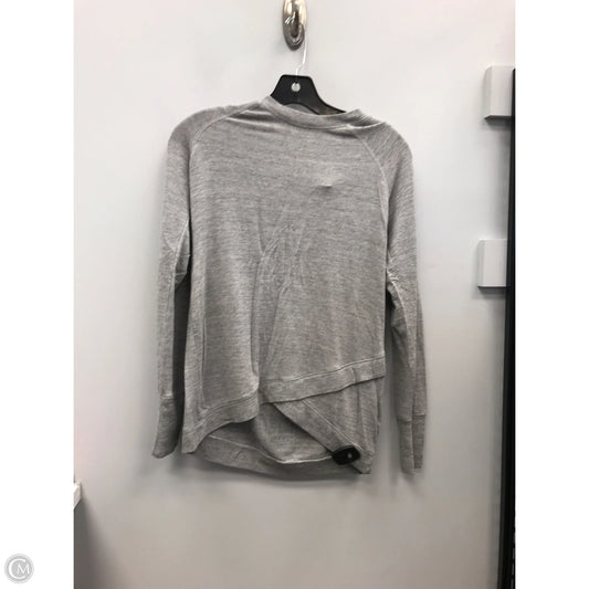 Top Long Sleeve By Workshop In Grey, Size: Xs