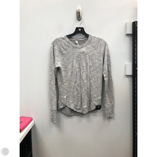 Top Long Sleeve By Athleta In Grey, Size: Xxs