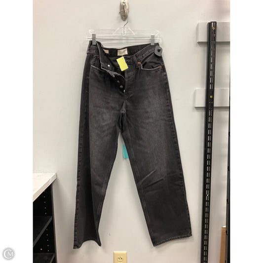 Jeans Wide Leg By Universal Thread In Black Denim, Size: 4