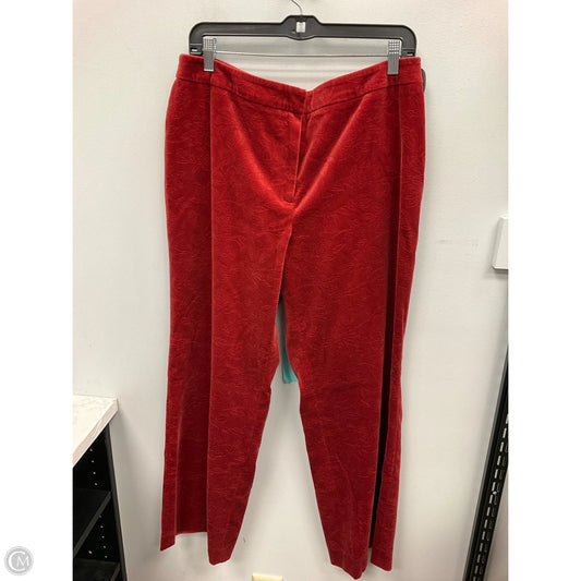 Pants Dress By Talbots In Red, Size: 12