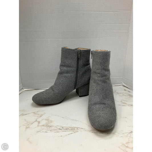 Boots Ankle Heels By Nine West In Grey, Size: 8