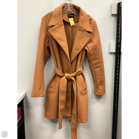 Coat Peacoat By Love Tree In Beige, Size: L