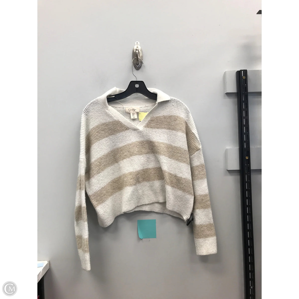 Sweater By Jessica Simpson In Striped Pattern, Size: Xs