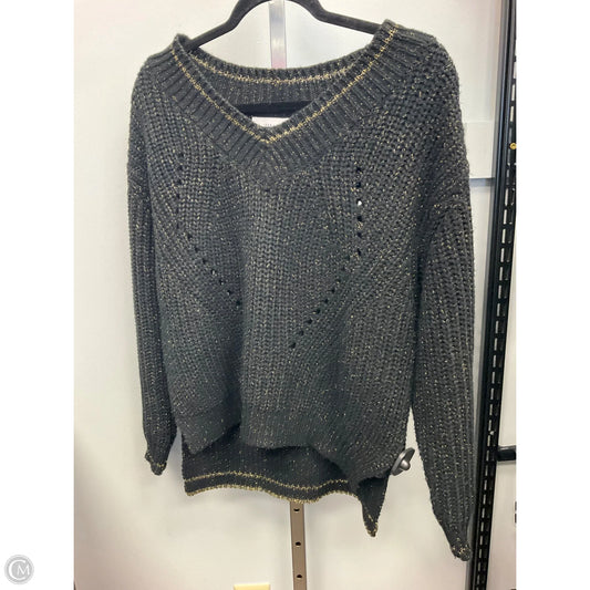 Sweater By John + Jenn In Black & Gold, Size: Xs