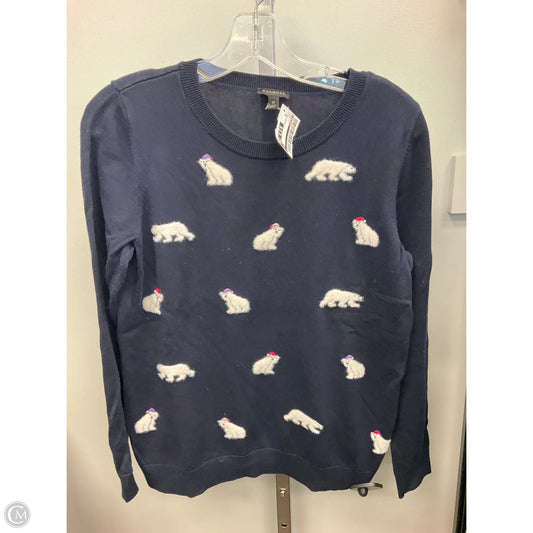 Top Long Sleeve By Talbots In Navy, Size: M