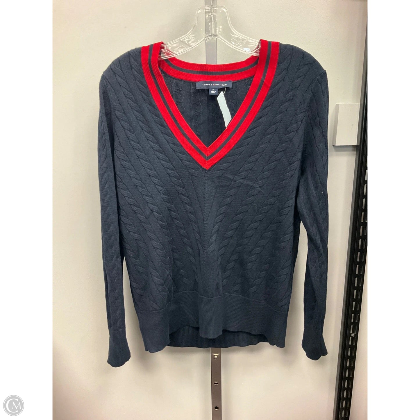 Sweater By Tommy Hilfiger In Navy, Size: M