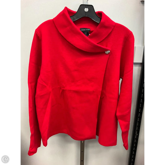 Sweater By Adrienne Vittadini In Red, Size: M