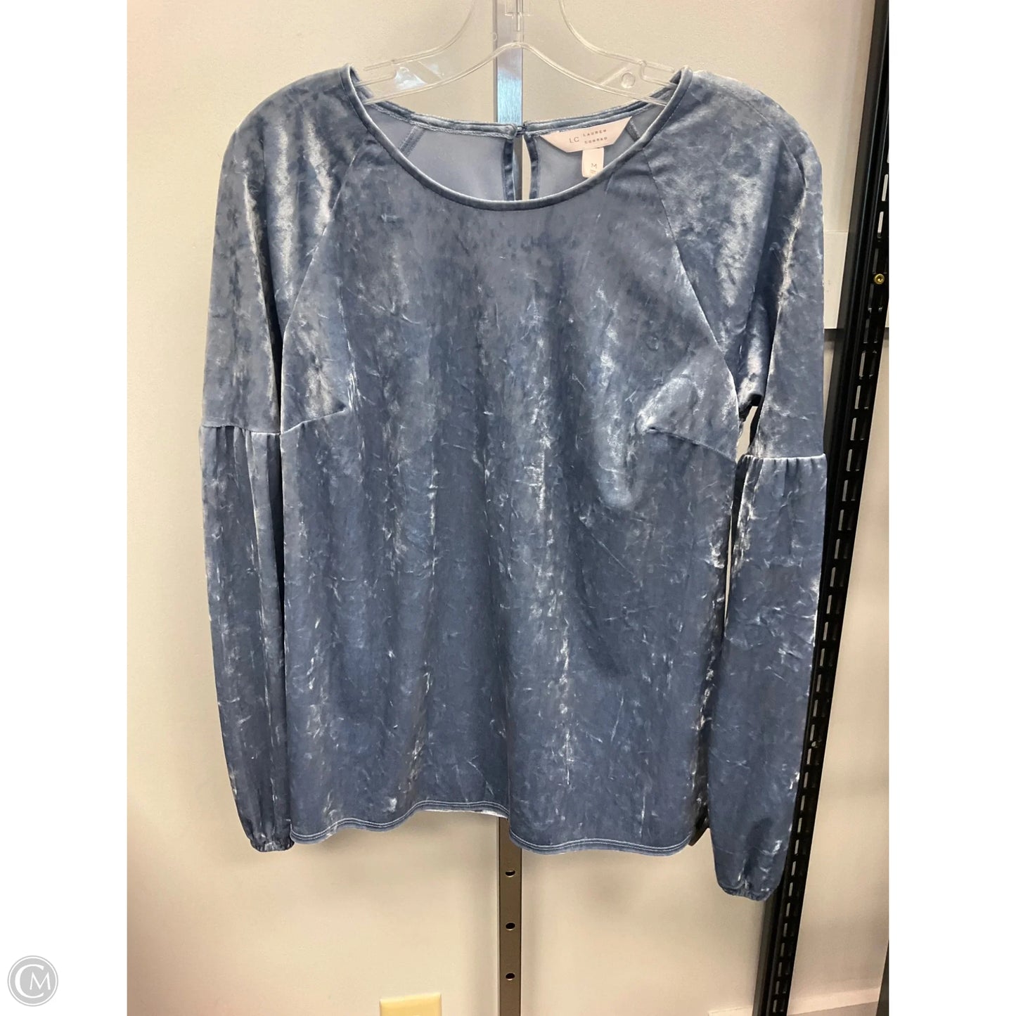 Top Long Sleeve By Lc Lauren Conrad In Blue, Size: M