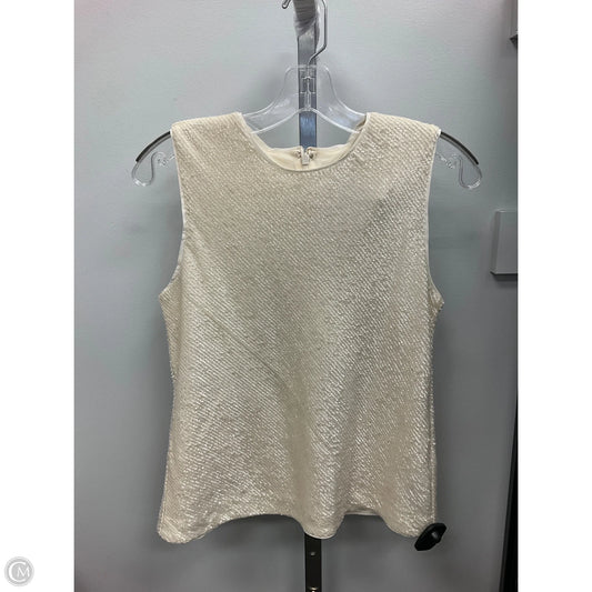 Top Sleeveless By Banana Republic In Cream, Size: S