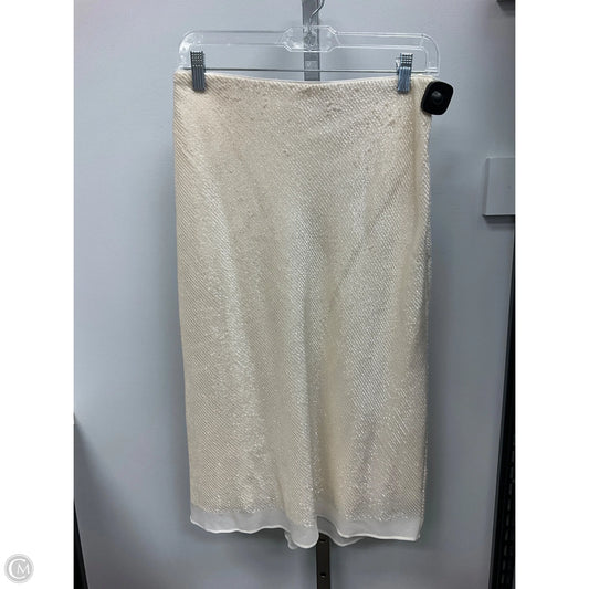 Skirt Midi By Banana Republic In Cream, Size: S