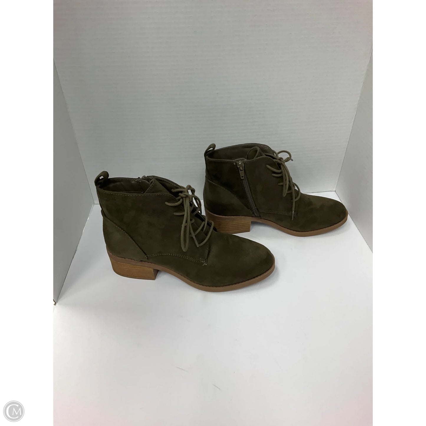 Boots Ankle Heels By Carlos By Carlos Santana In Green, Size: 8