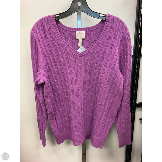 Sweater By St Johns Bay In Purple, Size: Xxl