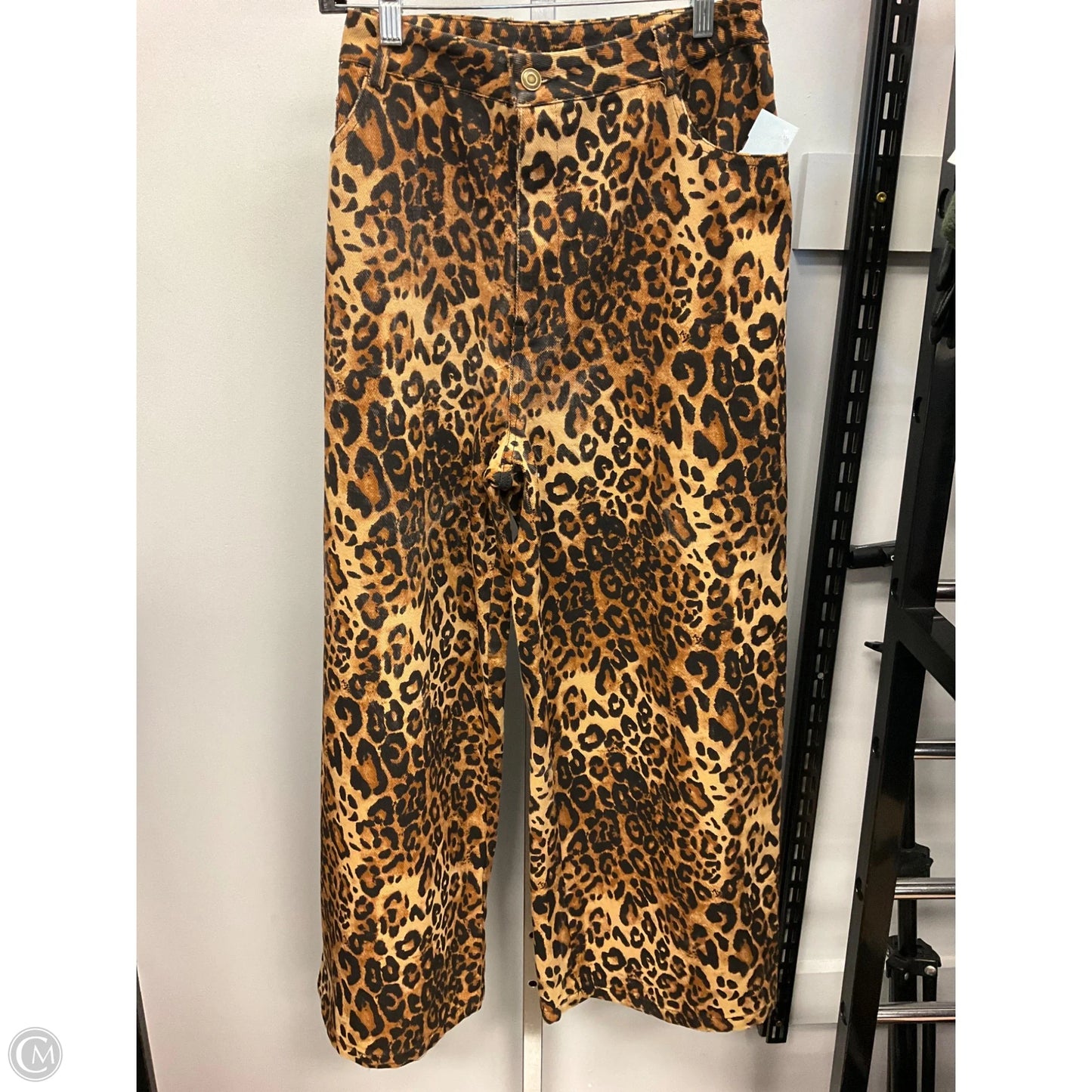 Jeans Wide Leg By Cider In Animal Print, Size: Xl