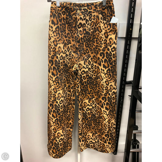 Jeans Wide Leg By Cider In Animal Print, Size: Xl