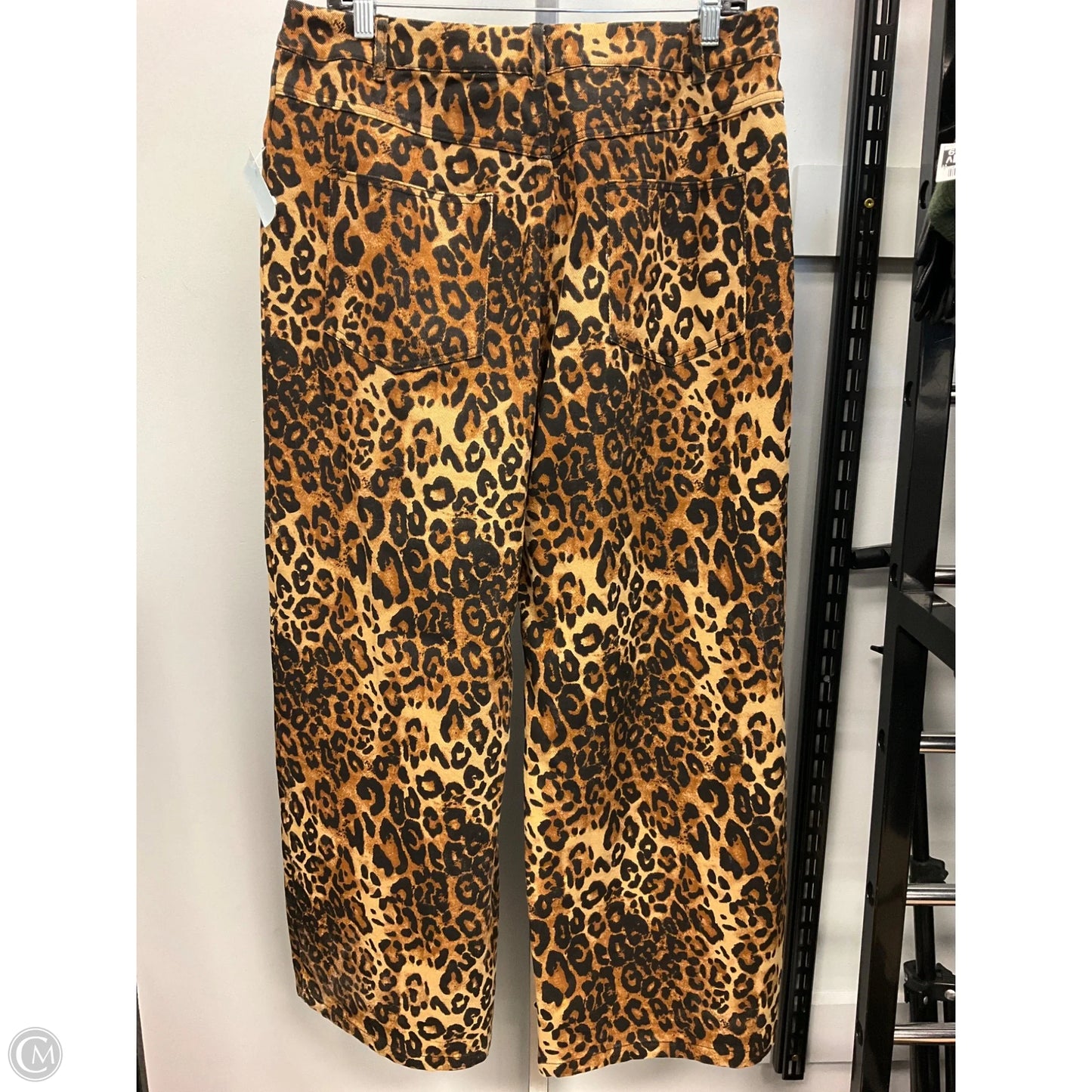 Jeans Wide Leg By Cider In Animal Print, Size: Xl