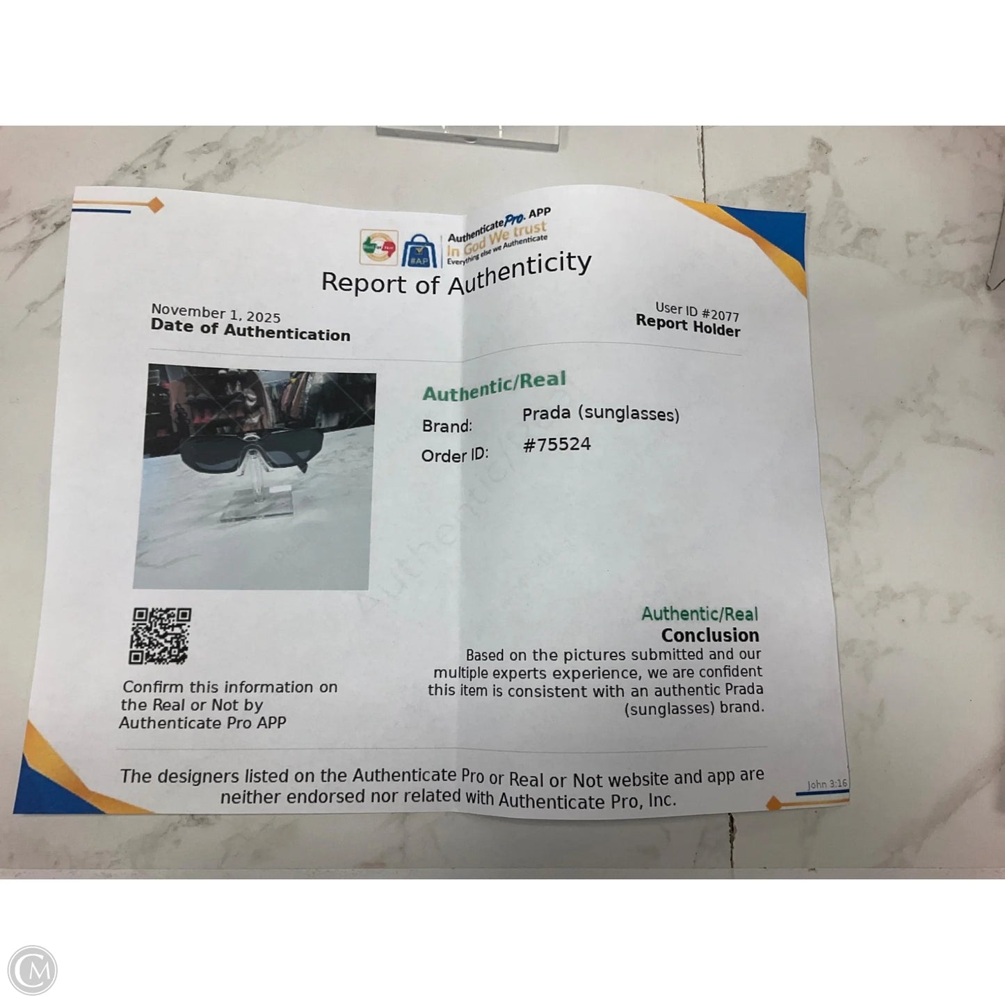 Sunglasses Luxury Designer By Prada