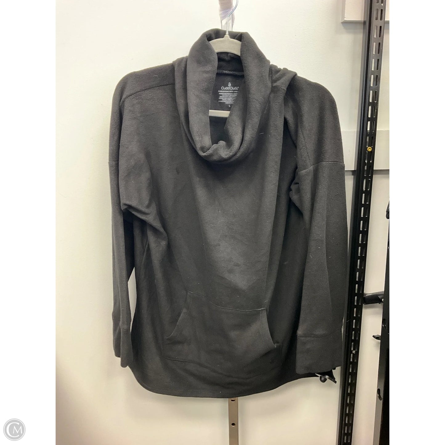 Top Long Sleeve By Cuddl Duds In Black, Size: L