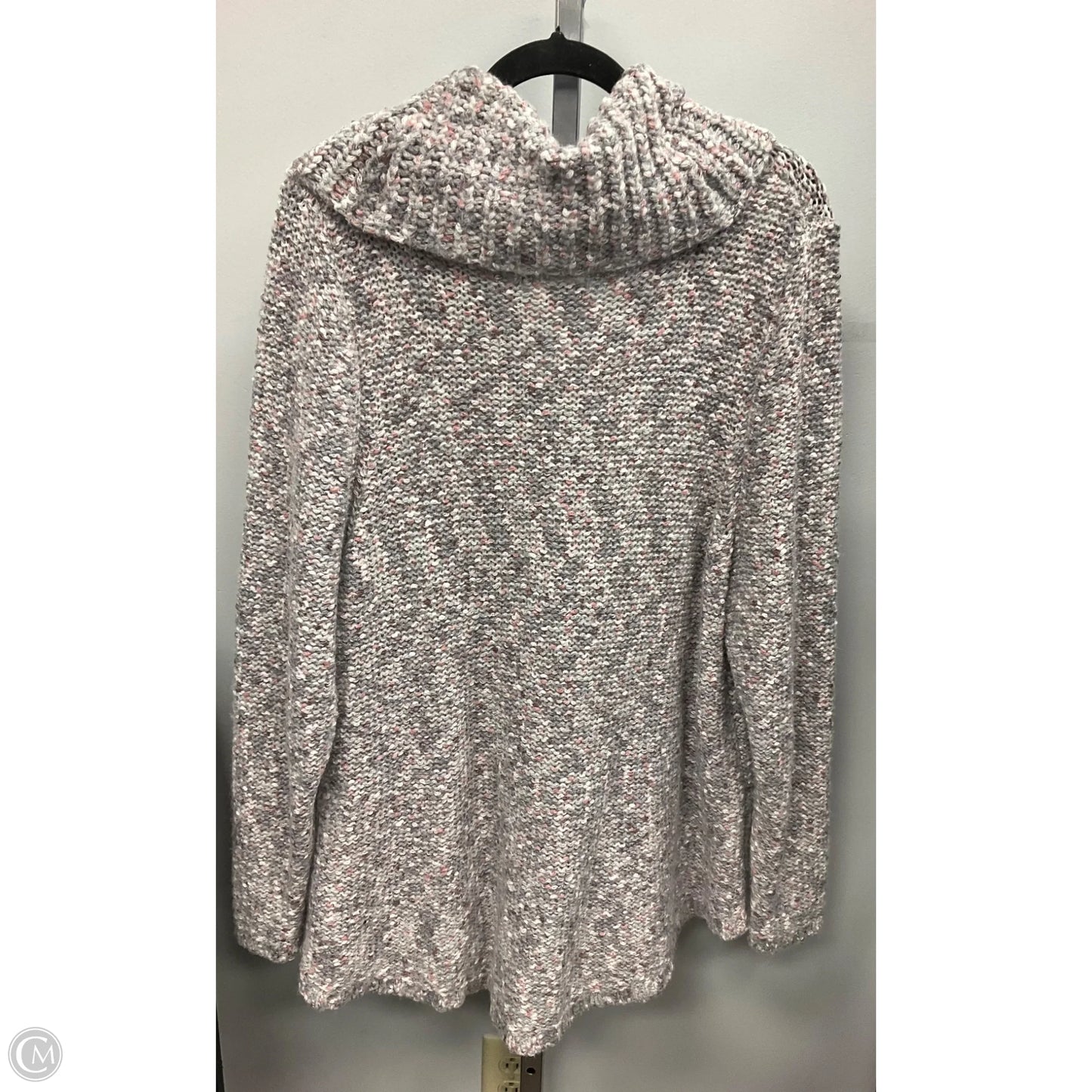 Sweater By Lane Bryant In Grey & Pink, Size: Xl