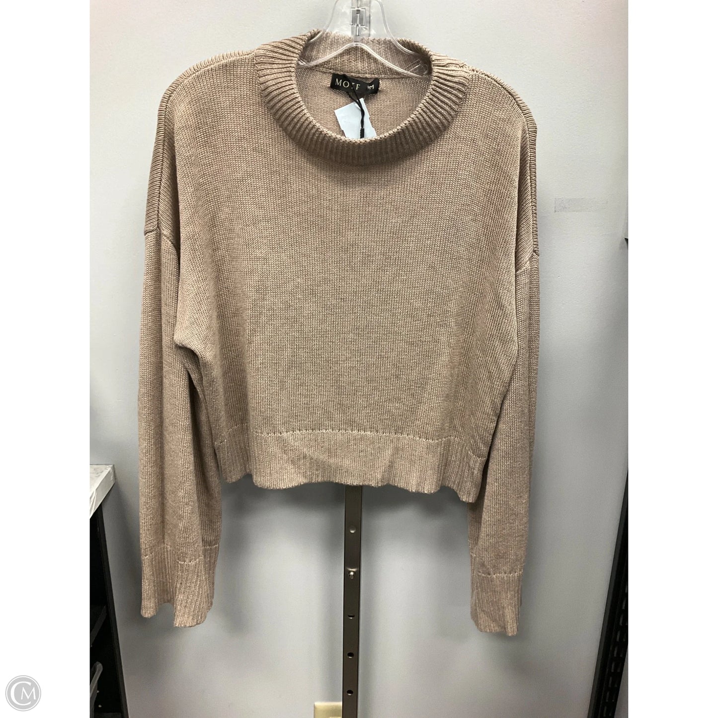 Sweater By Clothes Mentor In Tan, Size: M