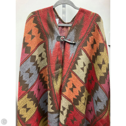 Poncho By Clothes Mentor In Multi-colored, Size: 0