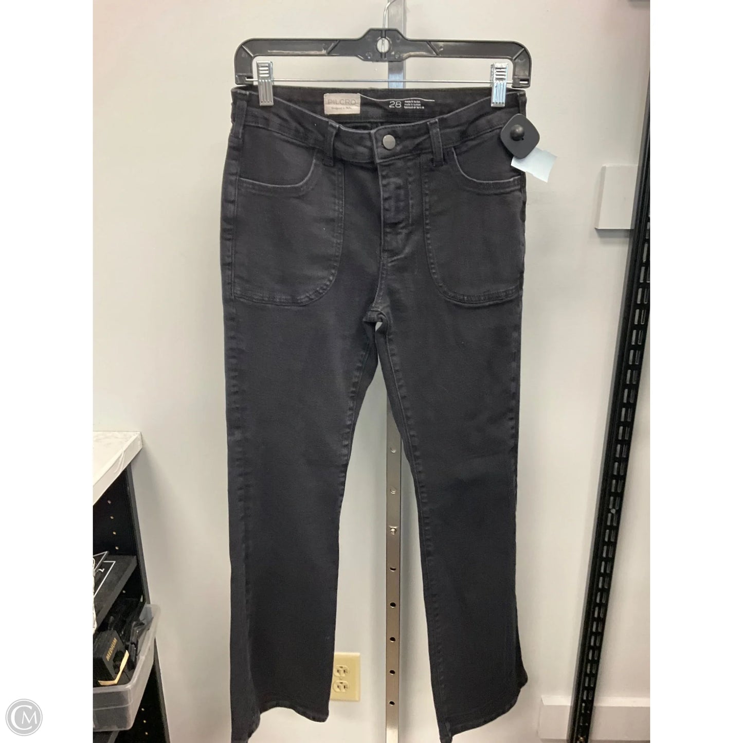 Jeans Flared By Pilcro In Black, Size: 6