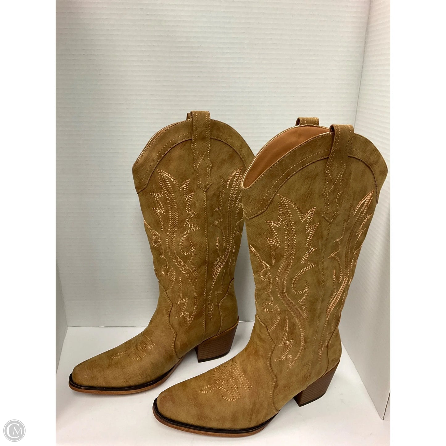 Boots Western By Clothes Mentor In Tan, Size: 8