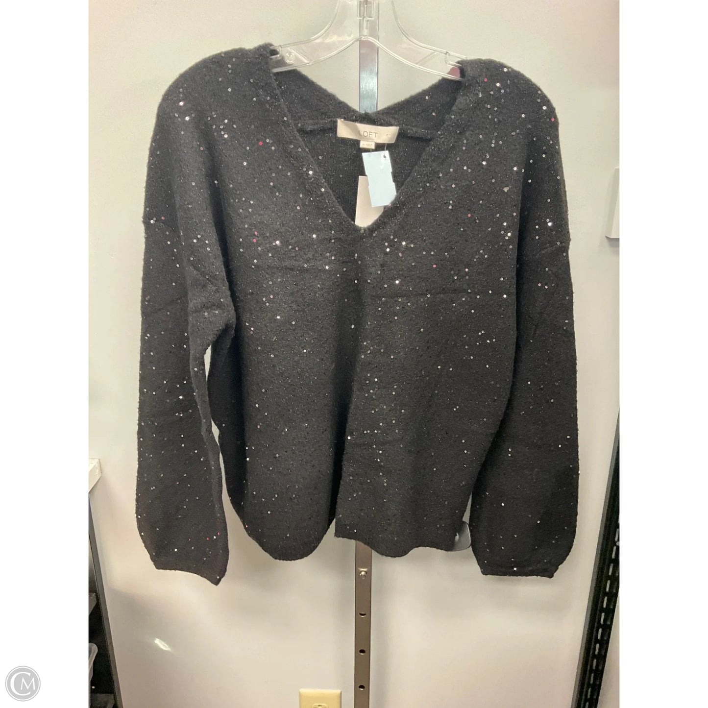 Sweater By Loft In Black, Size: M